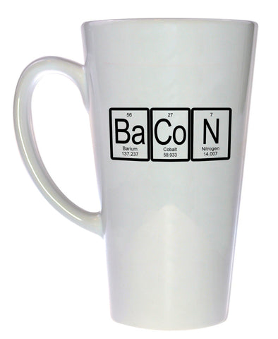 Bacon Mug - Periodic Table Chemistry Elements, Latte Size
