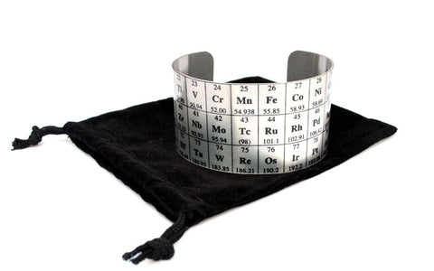 Aluminium Periodic Table of Elements Cuff