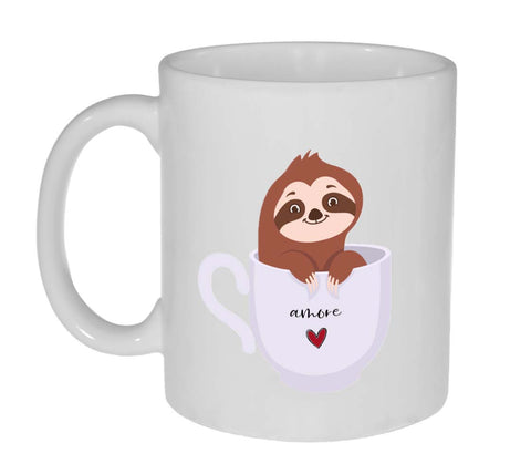 Sloth Amore Romantic Valentine's Day Coffee or Tea Mug