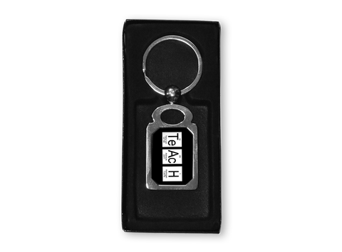 Teach Periodic Table of Elements Metal Key Chain 