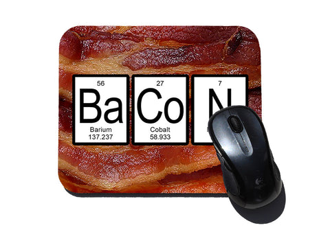 Bacon Periodic Table Mouse Pad