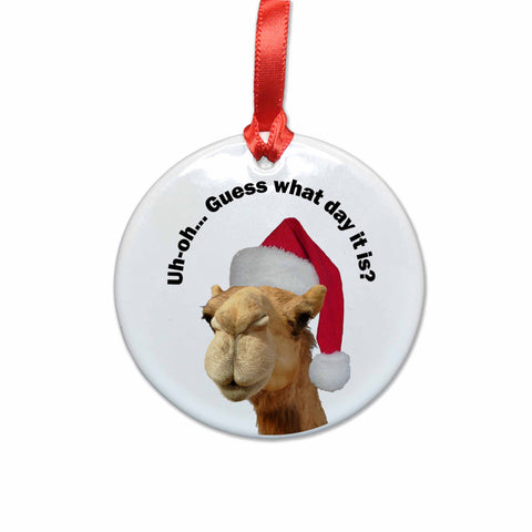 Guess What Day It Is? Ceramic Christmas Ornament