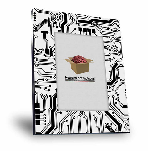 Circuit Board Diagram Printed Image Picture Frame - Holds 5x7 Photo-Overall size 8x10