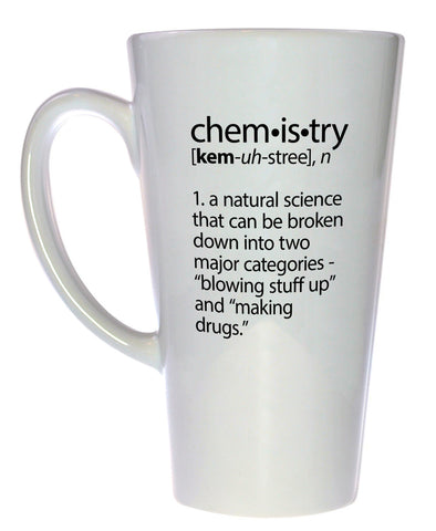 Chemistry Definition Tall  Coffee or Tea Mug, Latte Size