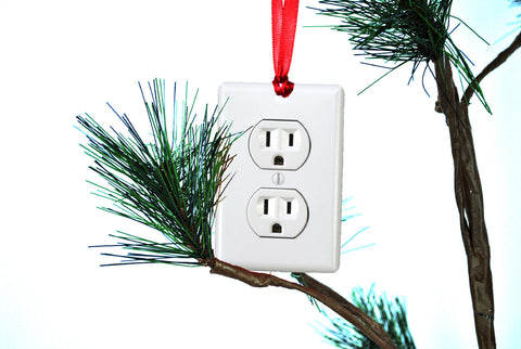 Electrical Outlet Funny Christmas Tree Ornament