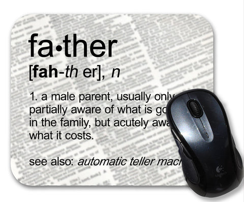 Father Definition Funny  Mouse Pad