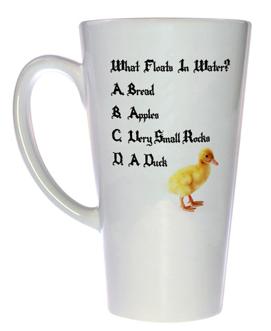 What Floats in Water Coffee or Tea mug - Monty Python and the Holy Grail, Latte Size