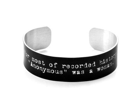 Anonymous Quote Narrow Aluminium Geekery Bracelet