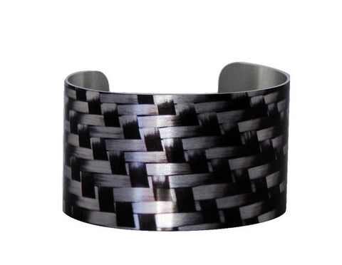Carbon Fiber Image Aluminum Cuff