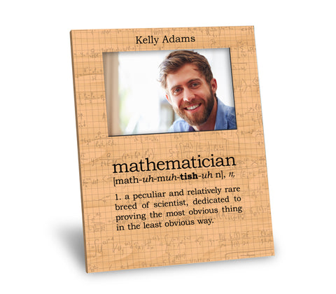 Mathematician Definition Picture Frame