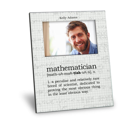 Mathematician Definition Picture Frame