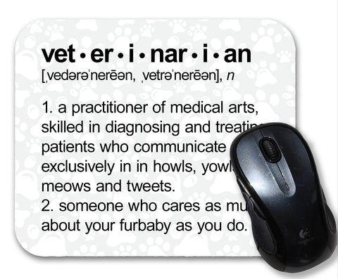 Veterinarian Definition Mouse Pad