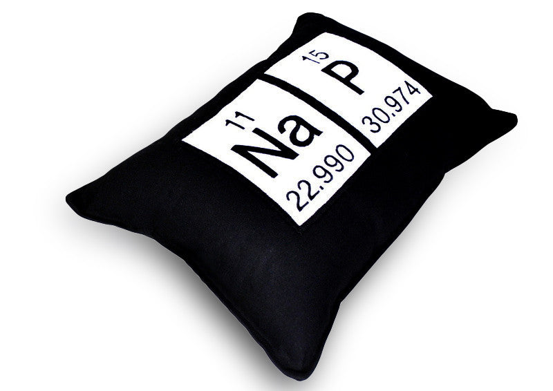 nap periodic table pillow