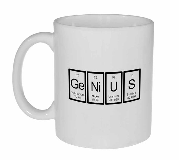 Genius Periodic Table of Elements Coffee or Tea Mug