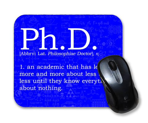 Ph. D. Definition Mouse Pad