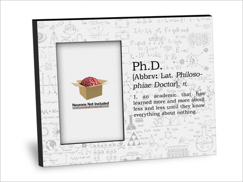 Ph.D. Definition Picture Frame