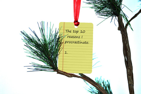 Top 10 Reasons I Procrastinate Christmas Tree Ornament
