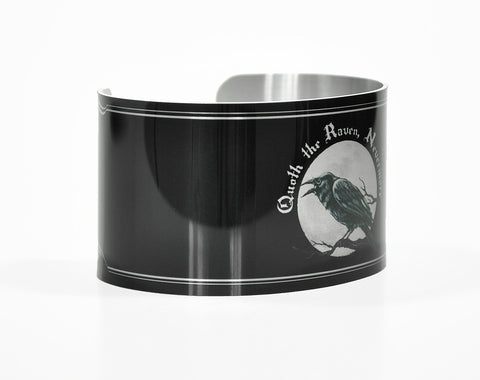 Edgar Allen Poe The Raven Quote Aluminum Cuff