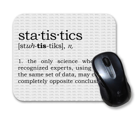 Statistics Definition - mouse pad for geeks, nerds and scientists