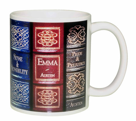 Jane Austen Novels Wraparound Coffee or Tea Mug