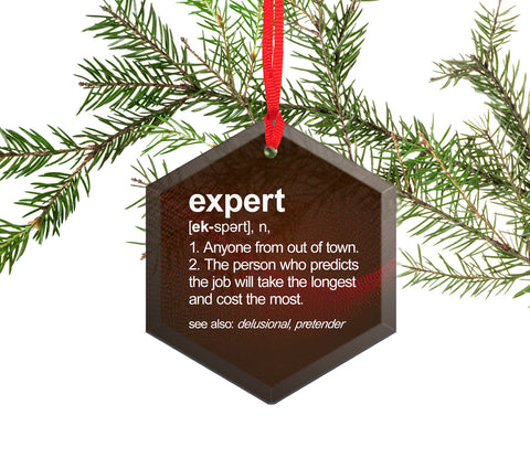 Expert Definition Beveled Glass Christmas Tree Ornament
