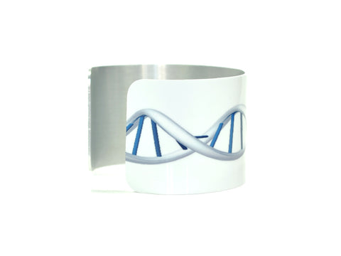 DNA Image - Aluminium Cuff Science Jewelry