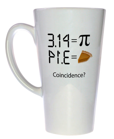 Pi 3.14 - Intergalactic Pi Day Celebration Coffee or Tea Mug, Latte Size