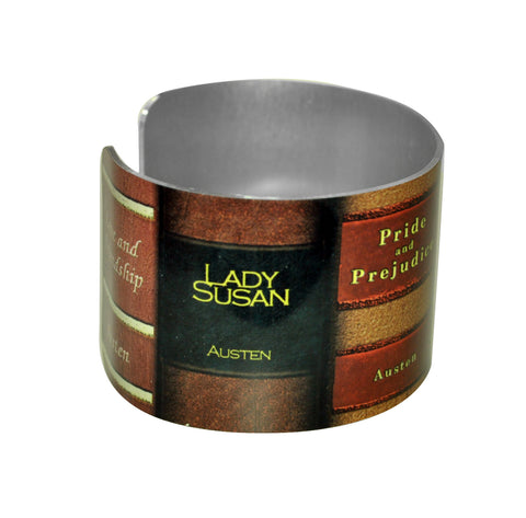 Jane Austen Books Aluminum Cuff