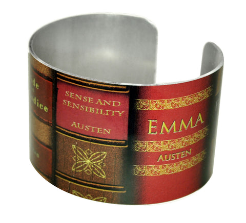 Jane Austen Books Aluminum Cuff
