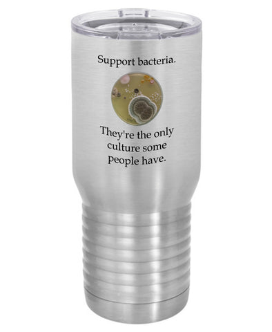 Silver Support Bacteria 20 Oz Polar Camel Travel Mug