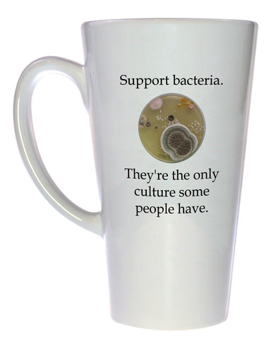 Bacteria Culture Funny Coffee or Tea Mug, Latte Size