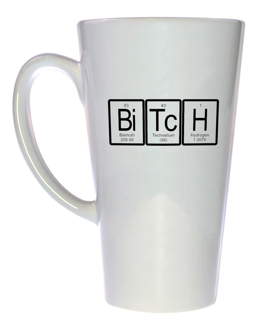 Bitch Periodic Table of Elements Coffee or Tea Mug, Latte Size