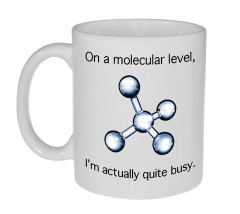 Busy Molecular Structure Coffee or Tea Mug -11 ounce