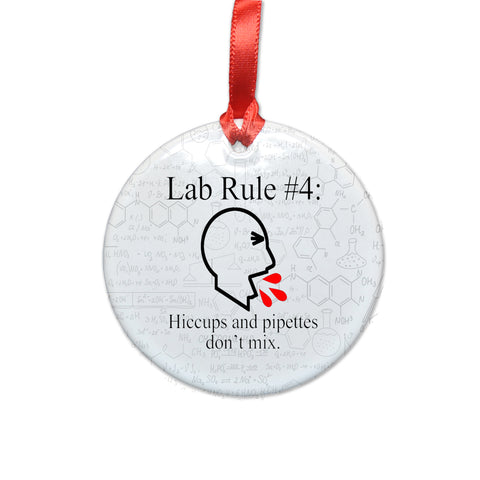 Lab Rule  4 Ceramic Christmas Tree Ornament