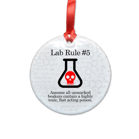 Lab Rule 5 Ceramic Christmas Tree Ornament