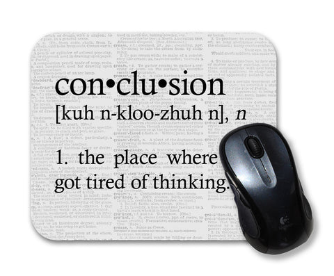 Conclusion Definition Mouse Pad