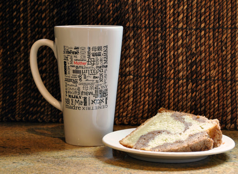 Mother Coffee or Tea Mug - Mother Written in Different Languages - Mother's Day Gift, Latte Size