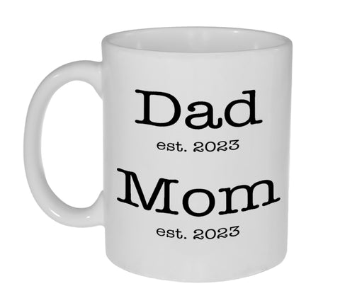 Dad And Mom Established Years Coffee or Tea Mug - Customized with Years