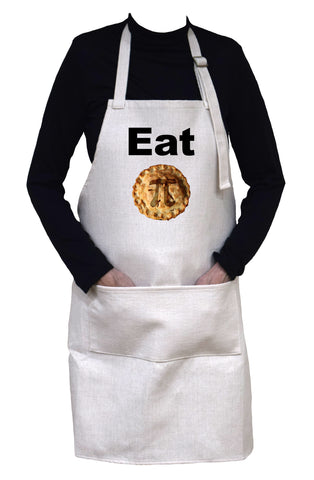 Eat Pi ( Pie ) Adjustable Neck Apron With Large Front Pocket