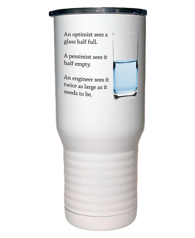 Engineer Glass of Water 20 Oz Polar Camel White Travel Mug