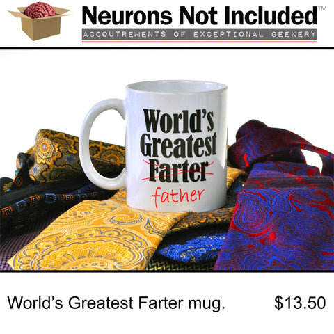 World's Greatest Farter (Father) - Funny Fathers Day Gift Coffee or Tea Mug