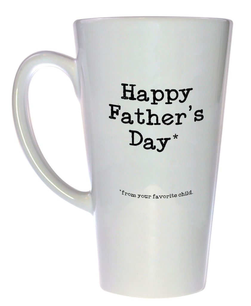 Happy Father's Day from your Favorite Child Tall Coffee or Tea Mug, Latte Size
