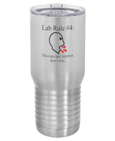 Silver Lab Rule #4  Polar Camel Travel Mug- 20 ounce
