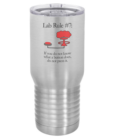 Silver Lab Rule #7  Polar Camel Travel Mug- 20 ounce