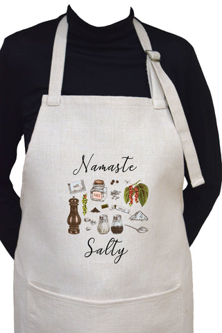 Namaste Salty Adjustable Neck Apron With Large Front Pocket