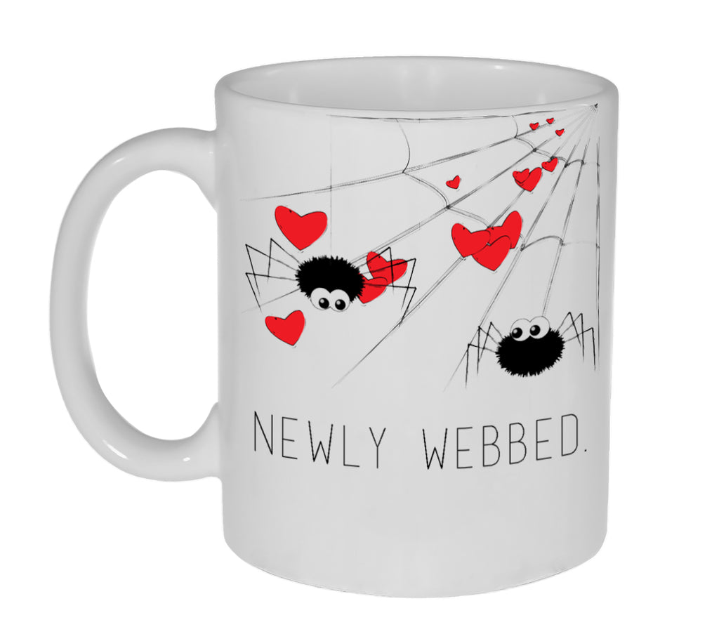 Newly Webbed Funny Newlywed Coffee or Tea Mug