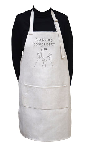 No Bunny ( Nobody ) Compares To You Adjustable Neck Apron With Large Front Pocket