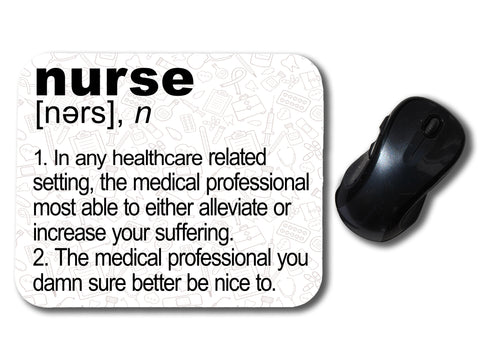 Nurse Definition Mouse Pad