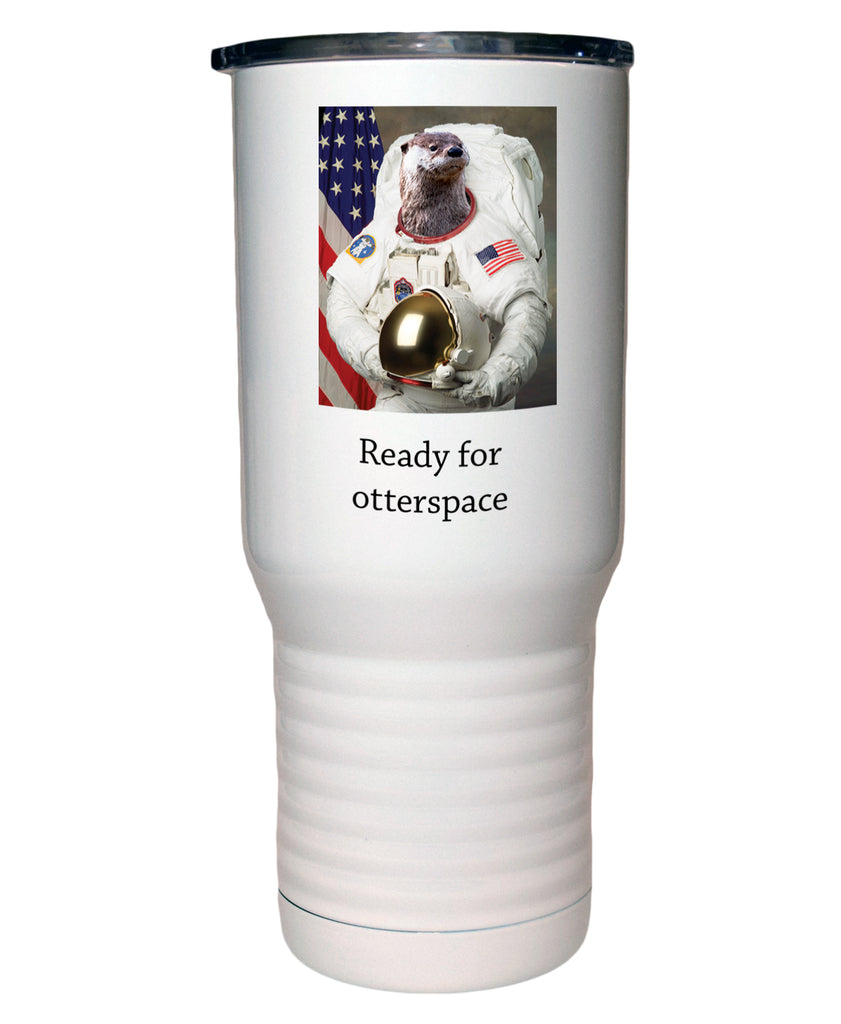 Otter Space ( Outer Space)  Camel White Travel Mug- 20 ounce