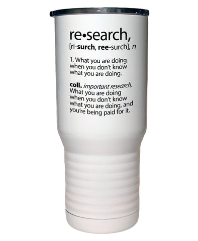 Research Definition Polar Camel White Travel Mug- 20 ounce